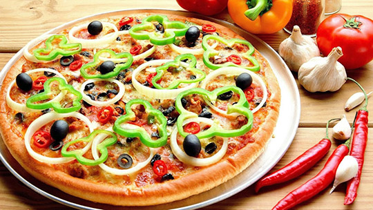 بيتزا الخضروات
